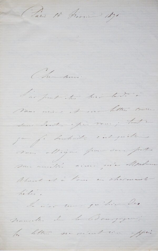 Pendant la Commune Marey essaye "de donner signe de vie scientifique"