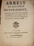 1757 : Damiens tente de tuer Louis XV