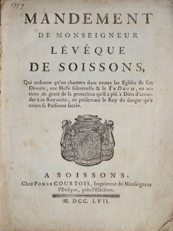 1757 : Damiens tente de tuer Louis XV