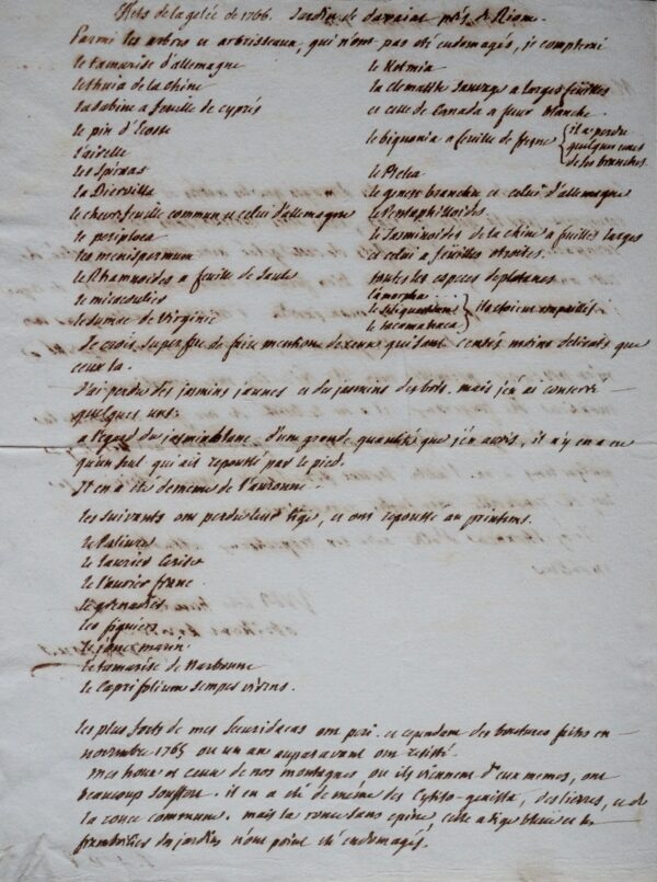 Dutour de Salvert à Duhamel du Monceau