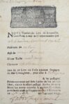 [Peste] Laissez-passer officiel durant la grande épidémie de 1720
