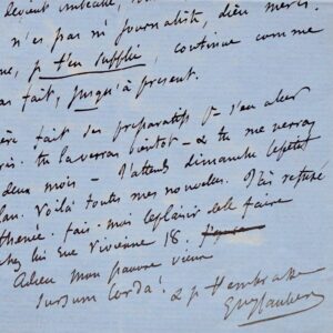 Flaubert à Feydeau "au nom du Beau, cramponne-toi des deux mains"