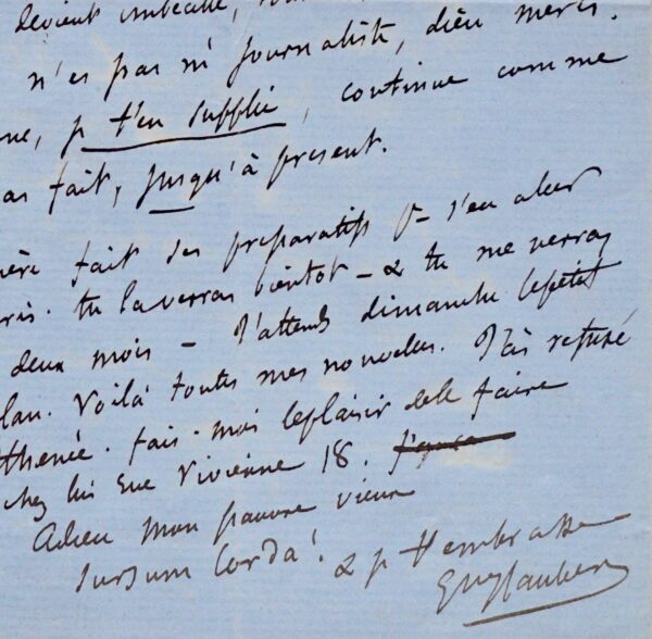 Flaubert à Feydeau "au nom du Beau, cramponne-toi des deux mains"
