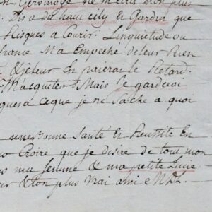 Très intéressante lettre du navigateur Pierre Magon de Lépinay, sous la Révolution