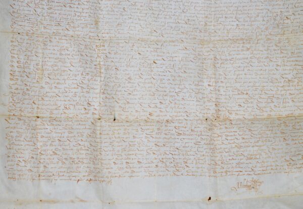 Testament sur parchemin de Pierre de Louet de Murat