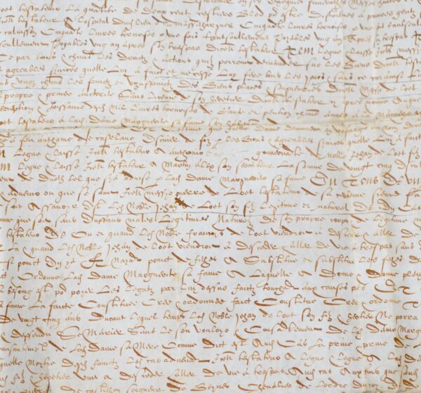 Testament sur parchemin de Pierre de Louet de Murat