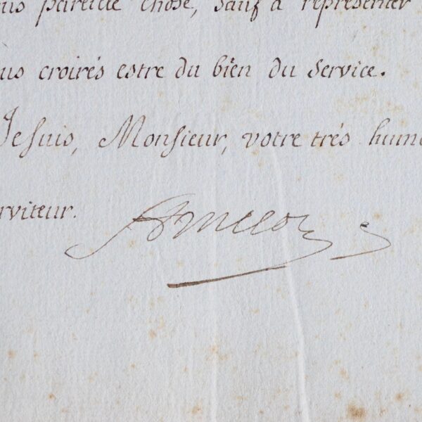 Amelot ordonne un rétablissement du commerce du blé, à Tours