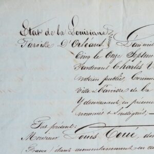 Litiges financiers entre la Nouvelle-Orléans et Nantes, en 1845