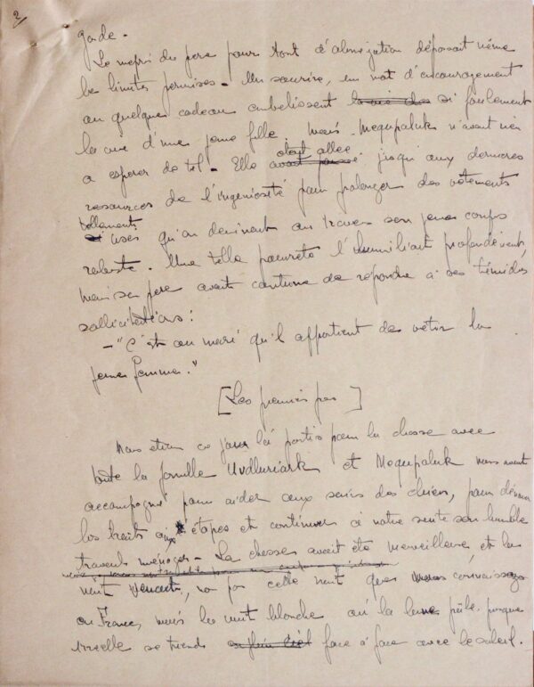 Peter Freuchen et sa femme esquimau, au Pôle Nord