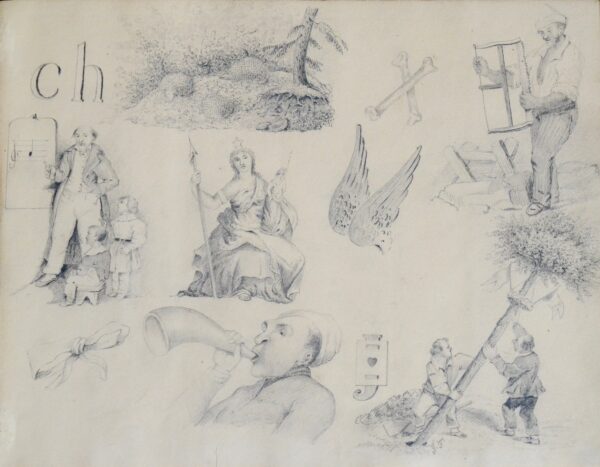 Album de rébus et de dessins du XIXeme siècle