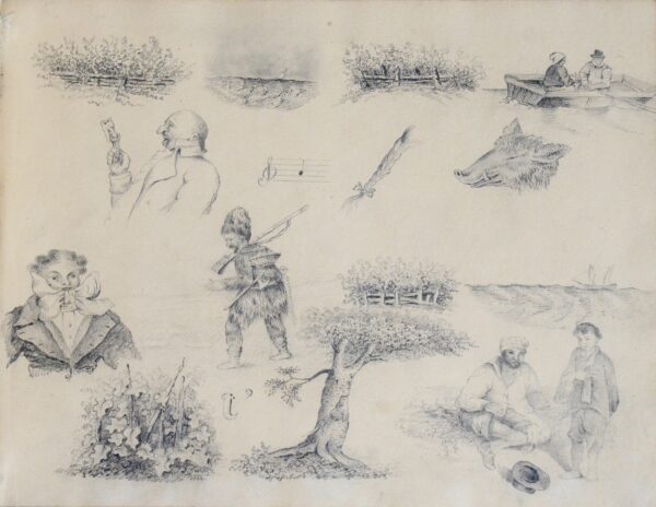 Album de rébus et de dessins du XIXeme siècle