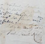 Rarissime reçu autographe de Rubens