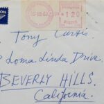 Belle lettre d'André Masson à Tony Curtis