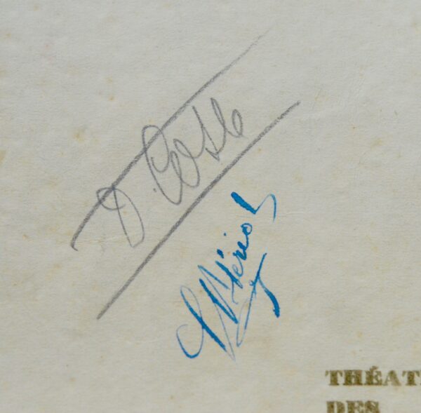 Document signé par les aviateurs Breguet, Blériot, Costes et Le Brix