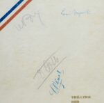 Document signé par les aviateurs Breguet, Blériot, Costes et Le Brix