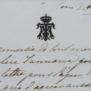 La Reine consort des Deux-Siciles pleure la Reine Marie-Amélie