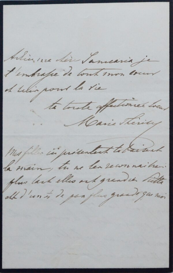 La Reine consort des Deux-Siciles pleure la Reine Marie-Amélie