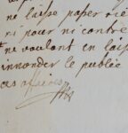 Note de Van Swieten apostillé par Marie-Thérèse d'Autriche