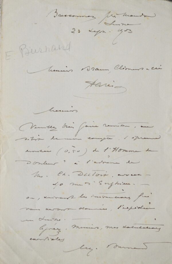 Eugène Burnand et l'Homme de douleur