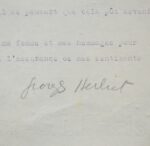 Lettre de Georges Herbiet à Albert Gleizes