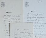 Trois lettres du peintre Henri-Léopold Lévy