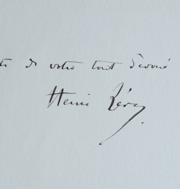 Trois lettres du peintre Henri-Léopold Lévy