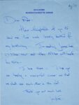 Jolie lettre de Jackie Kennedy