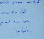 Jolie lettre de Jackie Kennedy
