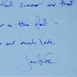 Jolie lettre de Jackie Kennedy