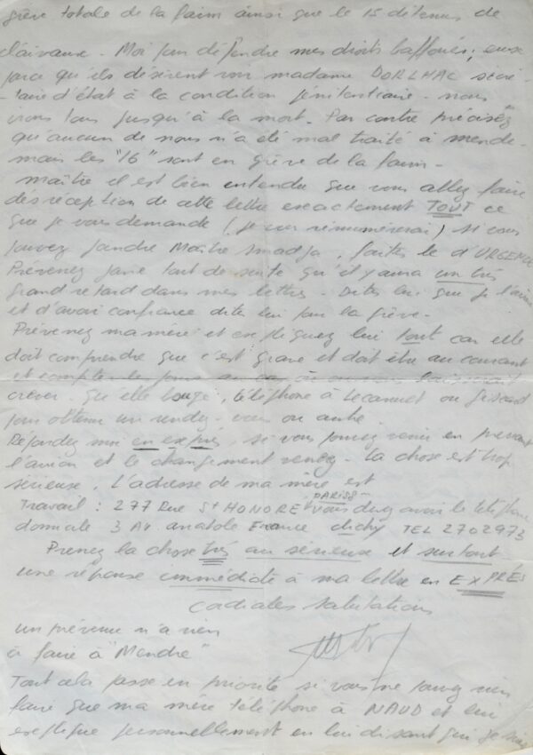 Jacques Mesrine entame une grève de la faim et prévient les médias