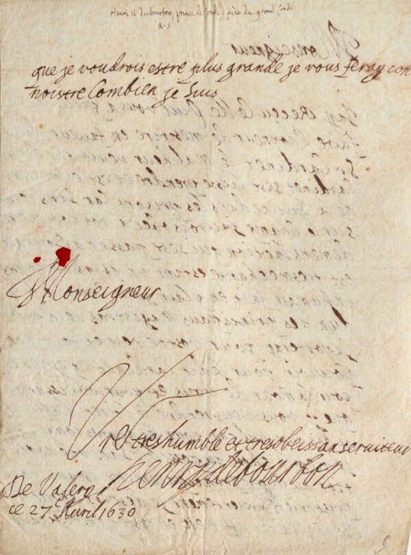 Le Prince de Condé prend la défense d'un assassin