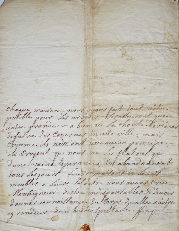 La ville d'Embrun mise à sac par des soldats