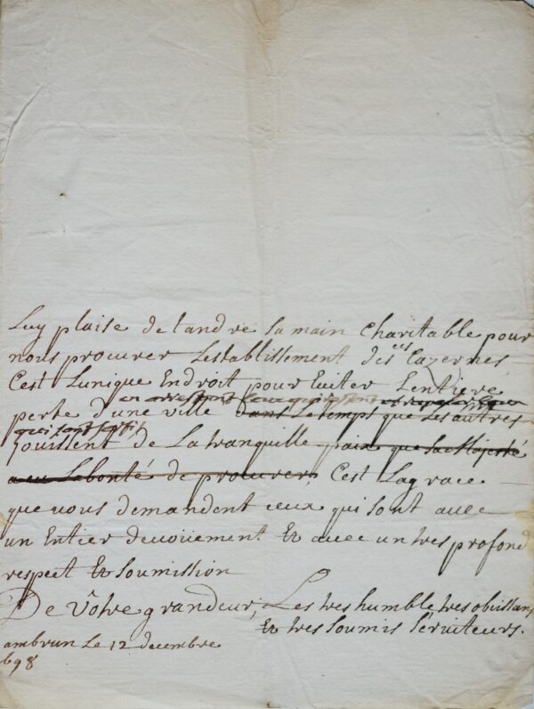 La ville d'Embrun mise à sac par des soldats