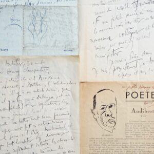 Audiberti apprend sa nomination à l’Académie Mallarmé