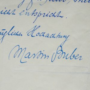 Martin Buber souhaite un prix Nobel pour Freud