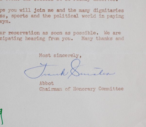 Frank Sinatra invite Billy Wilder