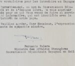 Le ministre Fernando Valera, exilé républicain à Paris