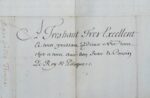 Lettre de la reine Marie-Thérèse d'Autriche au roi de Pologne