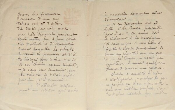 Victor Segalen soutient son ami Claude Farrère