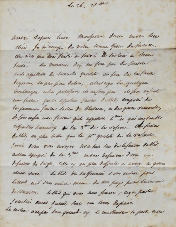 La Rochefoucauld-Liancourt et ses farines