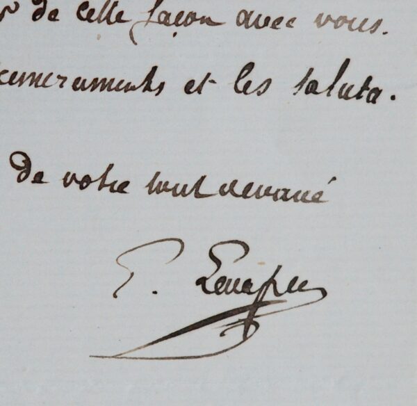 Émile Levasseur au baron de Watteville