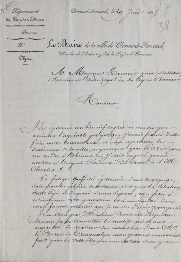 Ramey et les bustes de Pascal et Charles X