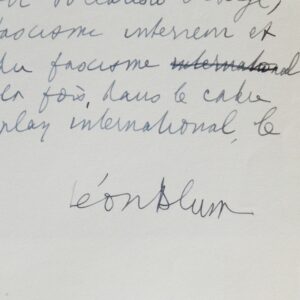 Discours de Léon Blum à la S.F.I.O. en 1938