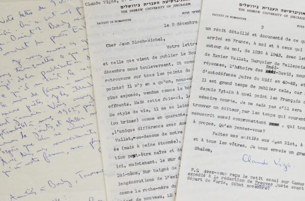 Claude Vigée à Jérusalem