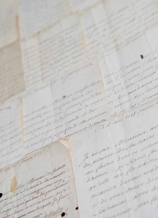 7 lettres du maréchal de Noailles au secrétaire de Perpignan