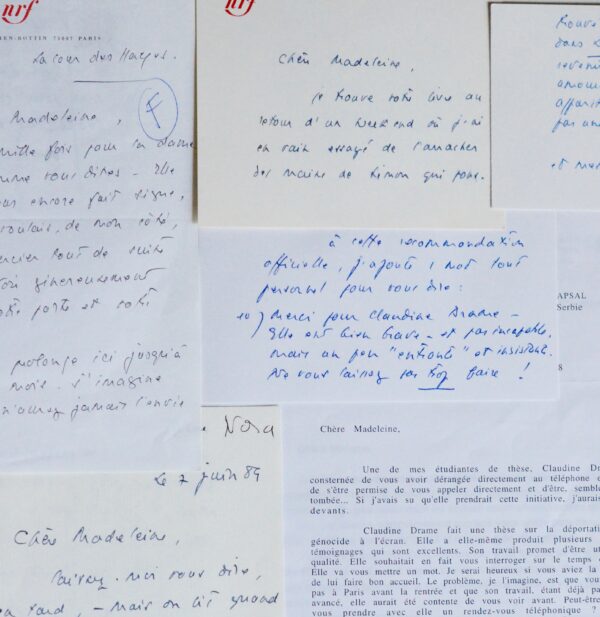 Pierre Nora à Madeleine Chapsal