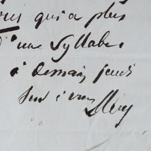 Correspondance de 36 lettres de Joseph Méry, le causeur merveilleux