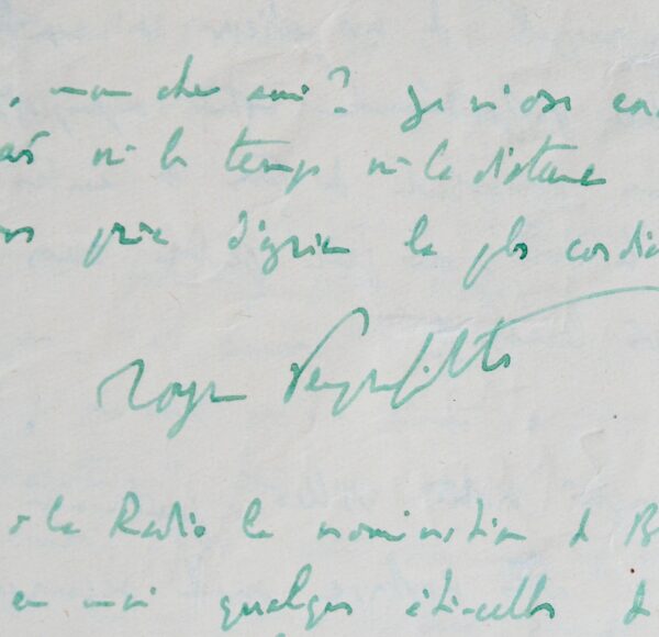 Passionnante correspondance de 72 lettres de Roger Peyrefitte à son éditeur