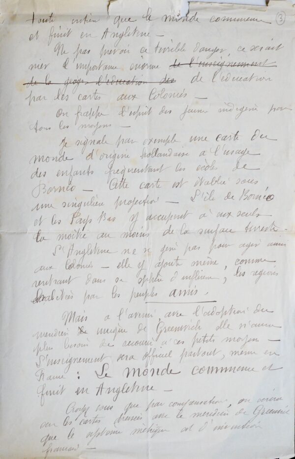 Le méridien de Greenwich, premier méridien