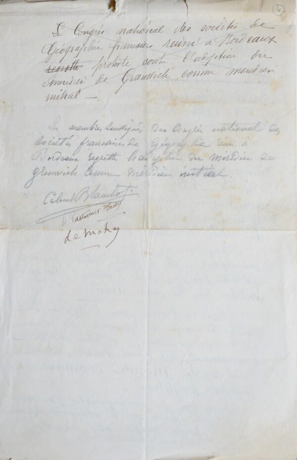 Le méridien de Greenwich, premier méridien